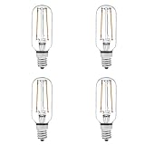 HERO-LED T8-DS-2W-WW27 T8 E12 2W Candelabra Style LED Vintage Antique Filament Bulb, 25W Equivalent, Warm White 2700K, 4-Pack(Not Dimmable)