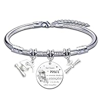 POIUYTRE Pulsera Profesoras Regalos Originales para Profesoras Pulseras Maestro Regalo Grabado Pulsera Graduación Regalos Cumpleaños Regalo del dia del Maestro (11)