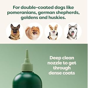 Earth Rated Coat-Specific 3-in-1 Double-Coated Dog & Puppy Shampoo, Conditioner & Deodorizer, Formulated to Tackle Tangles and Shedding, Refreshing White Tea & Basil Scent, 16 oz.