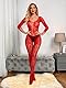 V-Ting damen Sexy Dessous Bodystocking weihnachtskostüm Damen erotik Set unterwäsche Netz durchsichtiges Ouvert Bodysuit Catsuit Nachtwäsche