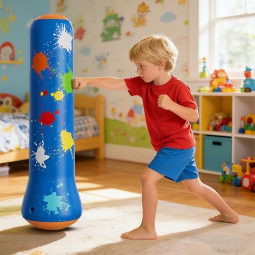Sac de boxe gonflable robuste pour entraînement de karaté à la maison - 3