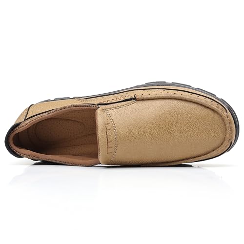 Image of COSIDRAM Men's Slip-On Loafers Lightweight Walking Shoes Daily Casual Wear | Convenient slip-on design, timeless casual shape, suitable for daily outings and light outdoor activities