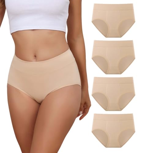 Dumwis Mutande Donna Cotone Vita Alta Slip Donna Cotone Pacco