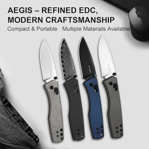 Image of Kizer Aegis EDC Pocket Knife, 2.8 inch AEB-L Steel Drop Point Folding Knife