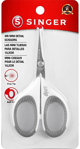 Singer Comfort Grip Craft Scissors 4-Grey