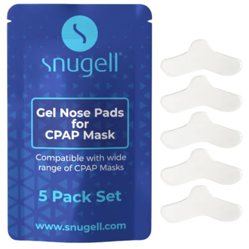Snugell CPAP Nose Pads (5-Pack) –Universal Fit for Most CPAP Masks –Provides Enhanced Comfort During Sleep Therapy –Reusable Up to 15 Times- Ideal for Reducing Pressure and Preventing Skin Irritation