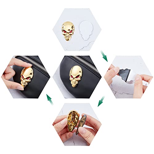 SUPERFINDINGS 6 pz 3 Stili Testa di Teschio con