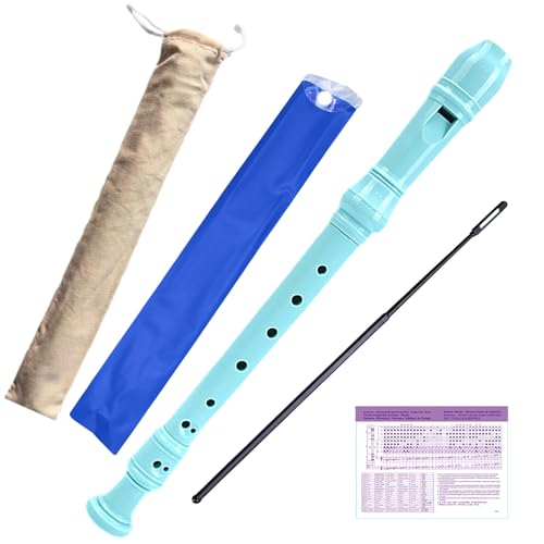 Flauto Dolce Soprano World Rhythm WR-807 - 3 Pezzi | Con Scovolino, Custodia E Tabella Diteggiatura | Bianco - Foto 9