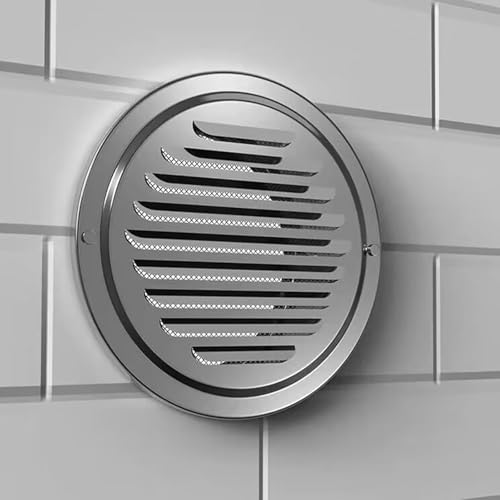 CSYQPDMBDL VentilacióN de Aire de Acero Inoxidable, Campana extractora Conducto Plano Ventilación de Aire Salida de Aire de Pared Cubierta de Escape Resistente a la Intemperie(201)