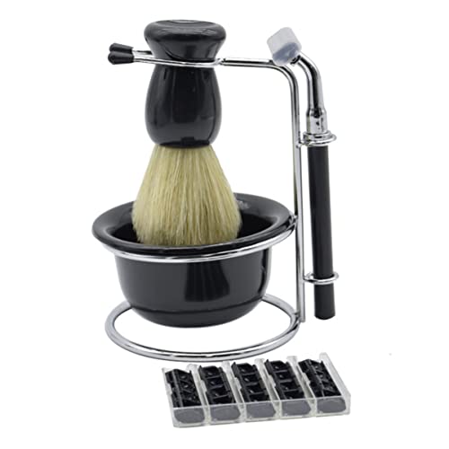 Lurrose 2 conjuntos manuais masculinos pai para substituição de cabelo, barbeador de barbear, faça v