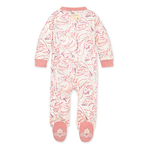 Image of Burt's Bees Baby unisex-baby Sleep & Play, Organic One-piece Romper-jumpsuit Pj, Zip Front Footed Pajama