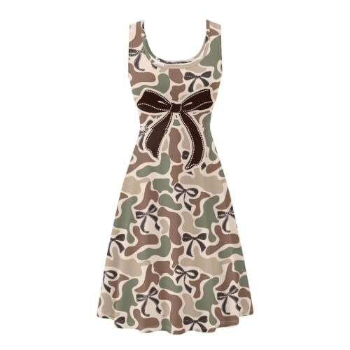 Image of Renewold Women's Sleeveless Tank Dress with Pockets, Casual Scoop Neck A-Line Sundress for Summer, Travel and Vacation