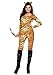 Leg Avenue womens - 2 Piece Wild Tigress Catsuit Set Sexy Tiger Bodysuit With Tail for Women Adult Sized Costumes, Orange/Black, Small Medium US