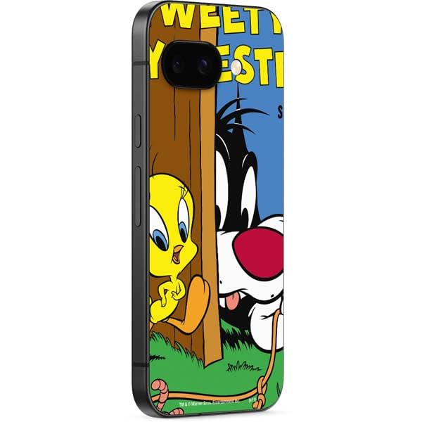 Skinit Decal Phone Skin Compatible with Google Pixel 9a - Officially Licensed Looney Tunes Tweety Bird Sylvester Ten Cents Design