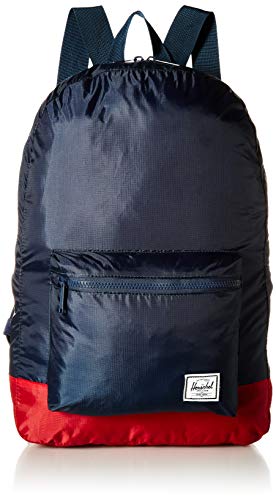 Herschel Packable Casual Daypack, Navy/Red, 17.75″ x 12.5″, 24.5L