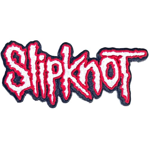 Rock Off officially licensed products Slipknot Cut-Out Logo Noir Border Woven Patch