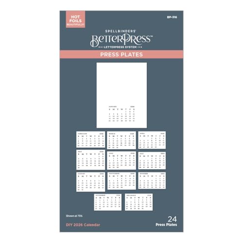 DIY 2026 Calendar BetterPress Plate from The Wonderland Collection - Image 2