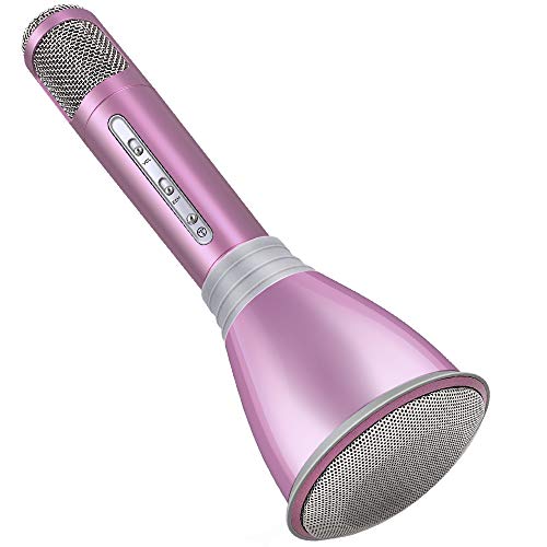 Microphone for Kids, Wireless Bluetooth Karaoke Microphone Machine for Home, Party, Birthday Gifts and Toys for Kids Girls Age 5 6 7 8 9 (Pink) Microphone for Kids, Wireless Bluetooth Karaoke Microphone Machine for Home, Party, Birthday Gifts and Toys for Kids Girls Age 5 6 7 8 9 (Pink)