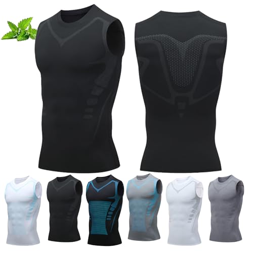 Ironfit Shirt,2025 Upgrade V Boost Men Shirt Compression Shirts,Confidence,Energy and Strength