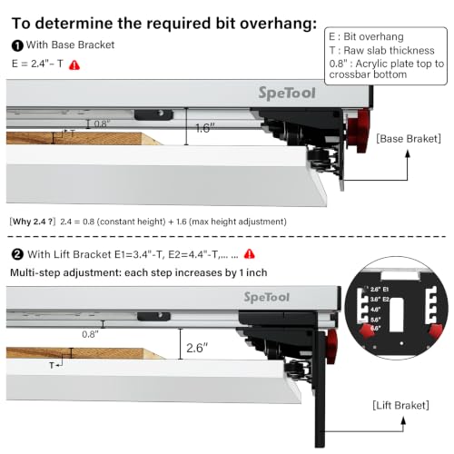 SpeTool 48 Inch Router Sled