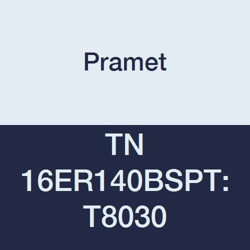 TN 16ER140BSPT:T8030 Carbide Multi-Material (P30,M25,K30) Indexable External Threading Insert, BSPT Full Profile, TPI 14, 3" Cutting Edges, PVD, Use SER/L Tool Holder, Gold (Pack of 5)