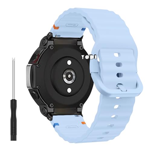 Image of YODI Strap Band Compatible with Amazfit T-Rex 2 Smartwatch Only Soft Silicone | Nylon | Chain | Leather Watch Straps with Installation Adjuster Tool For Amazfit TRex 2