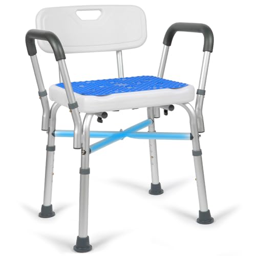 TABEKE Shower Chair for Inside Shower, Shower Chair with Backrest