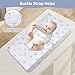 TADO MUSLIN Changing Pad Cover for Baby Girls Boys - 100% Organic Cotton Muslin Changing Pad Sheets with Secure 360° Elastic Fit, Ultra-Soft for Delicate Skin, 2 Pack