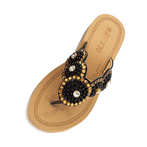 Sandales de perles fleurs pour femmes aux finitions haute qualité