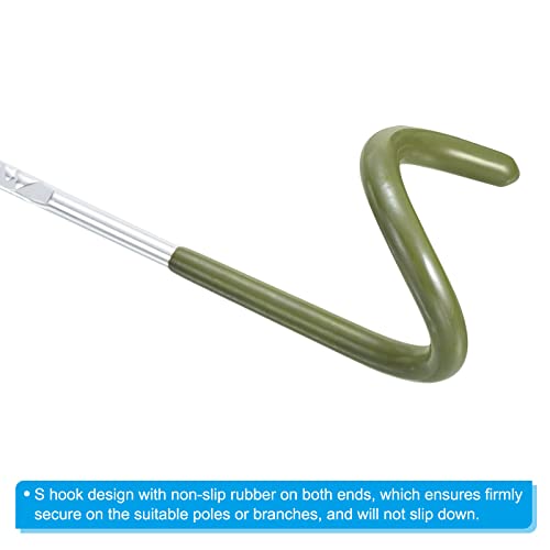 PATIKIL Camping Lantern Hook Hanger, 4 Pack Camping Equipment Tent Lamp Hook Pole Hanger for Outdoor Hiking Olive Green - Image 3
