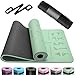 OUTDOUSE Yoga Matte, TPE 6mm Dicke Hautfreundliche Yogamatte Rutschfest Gymnastikmatte Pilates Gymnastik Meditation Stretching mit Trageriemen&Tasche Home Workout Sportmatte 183x61cm Grün&Schwarz Ort mit günstig Kaufen-OUTDOUSE Yoga Matte, TPE 6mm Dicke Hautfreundliche Yogamatte Rutschfest Gymnastikmatte Pilates Gymnastik Meditation Stretching mit Trageriemen&Tasche Home Workout Sportmatte 183x61cm Grün&Schwarz