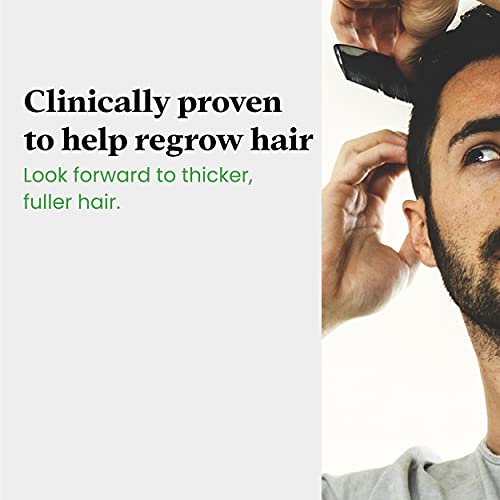 5% Minoxidil Extra Strength Hair Regrowth Treatment by Just For Men, Topical Solution for Hair Loss, Thinning & Balding, Unscented, Includes Dropper, 3 Month Supply