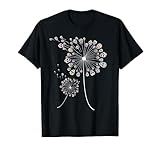 Funny Sugar Skull Gift For Men Women Cool Dandelion Flower T-Shirt