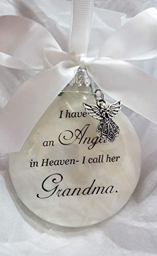 Memorial Christmas Ornament Sympathy Gift Angel in Heaven I Call Her Grandma