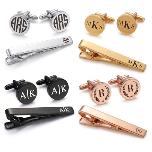Mancuernillas personalizadas para hombre con estuche de madera grabado miniatura 3