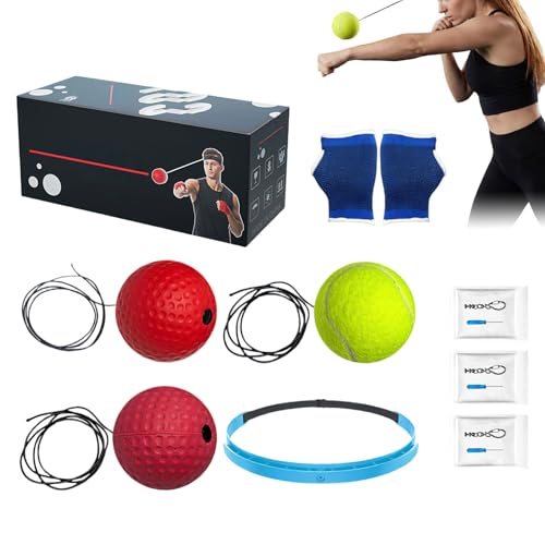 Bandeau avec balle de réflexe de boxe : apprenez à coordonner vos poings sans partenaire