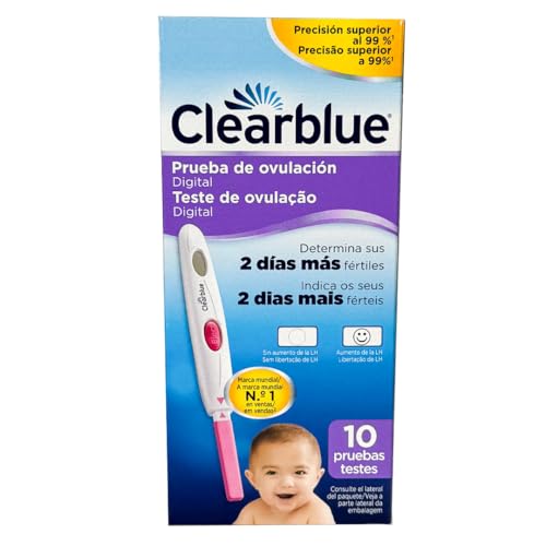 ClearBlue - Juego De Prueba De Ovulación Digital - 10 Piezas