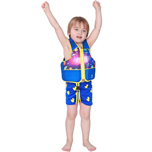 Megartico Kids Swim Vest Float Jacket Swimming Jacket Buoyant Aid - Thumbnail 2