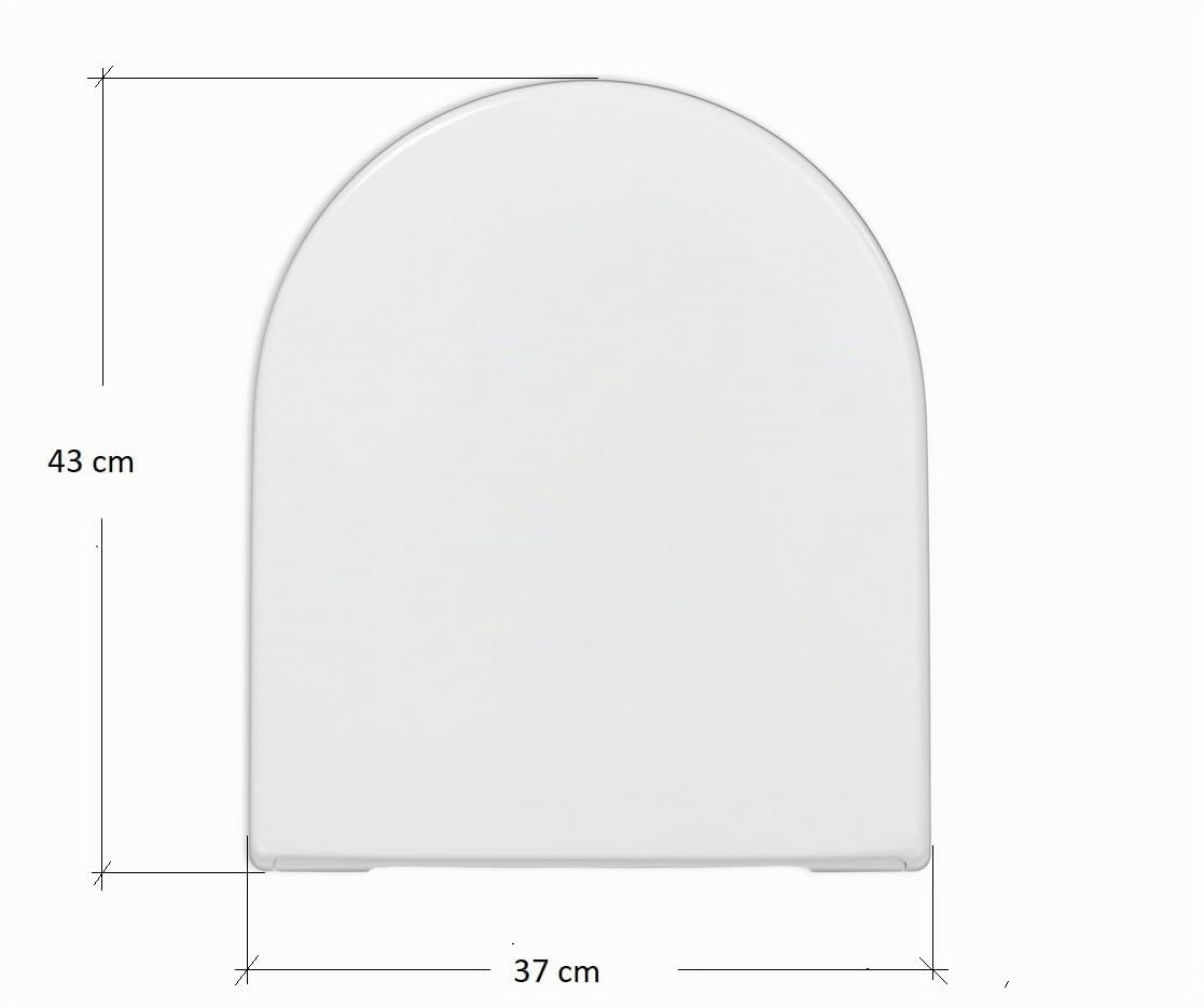 Asiento para inodoro Ramm compatible con Duravit Starck 3, asiento de inodoro de duroplast antibacteriano, tapa de inodoro con función Softclose