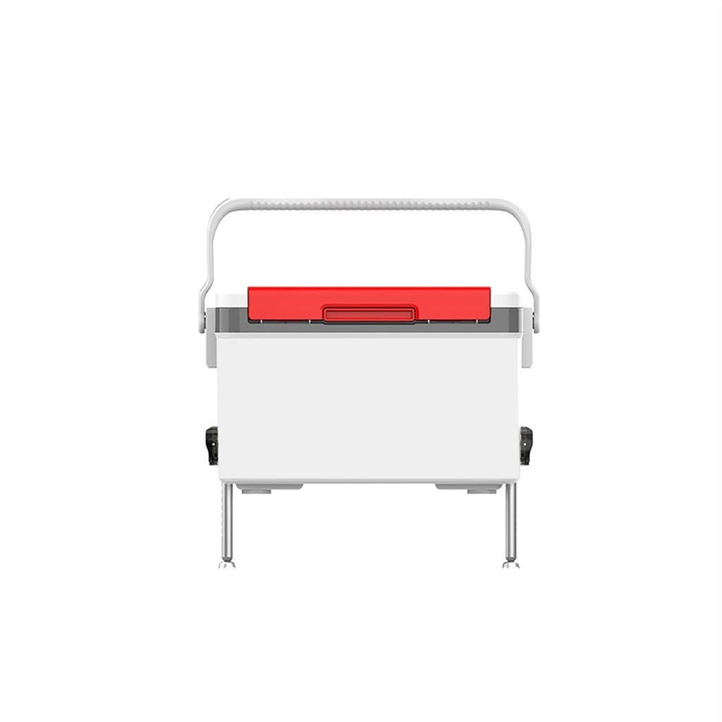 Pudełko wędkarskie, wiadro wędkarskie Pudełko do połowów morskich Inkubator Lodówka Zimna skrzynka Wielofunkcyjne pudełko rybackie (Red)