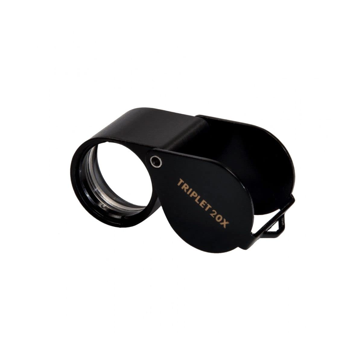 Kite Triplet 20 x magnifying glass; 20 x magnification. Diameter: 21 mm. Black