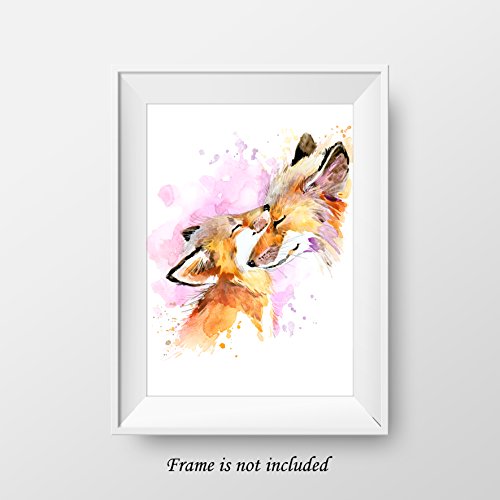 7Dots Art. Mom and baby. Watercolor Art Print, poster 8