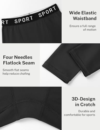 HASMES Boys Compression Leggings Youth Compression Pants Sports Tights Athletic Base Layer for Basketball Hockey Running4