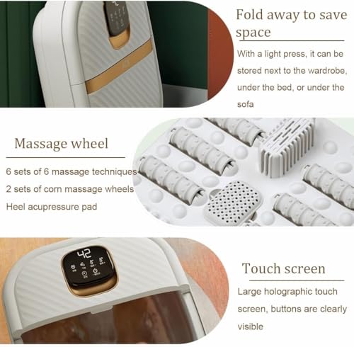 Masajeador Spa de Pies Plegable con Calor y Rodillos miniatura 2