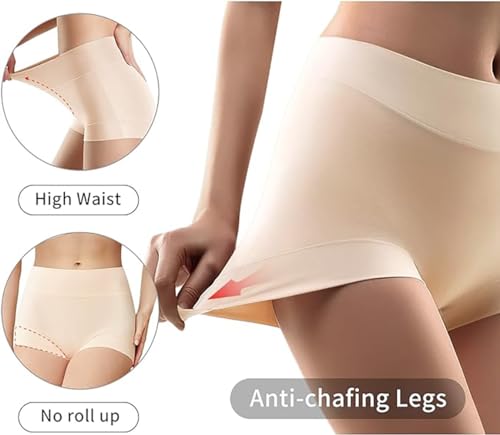 Image of Ultimate Comfort cotton underwear for women,high waisted, Full Coverage, panties for women 4 Pack