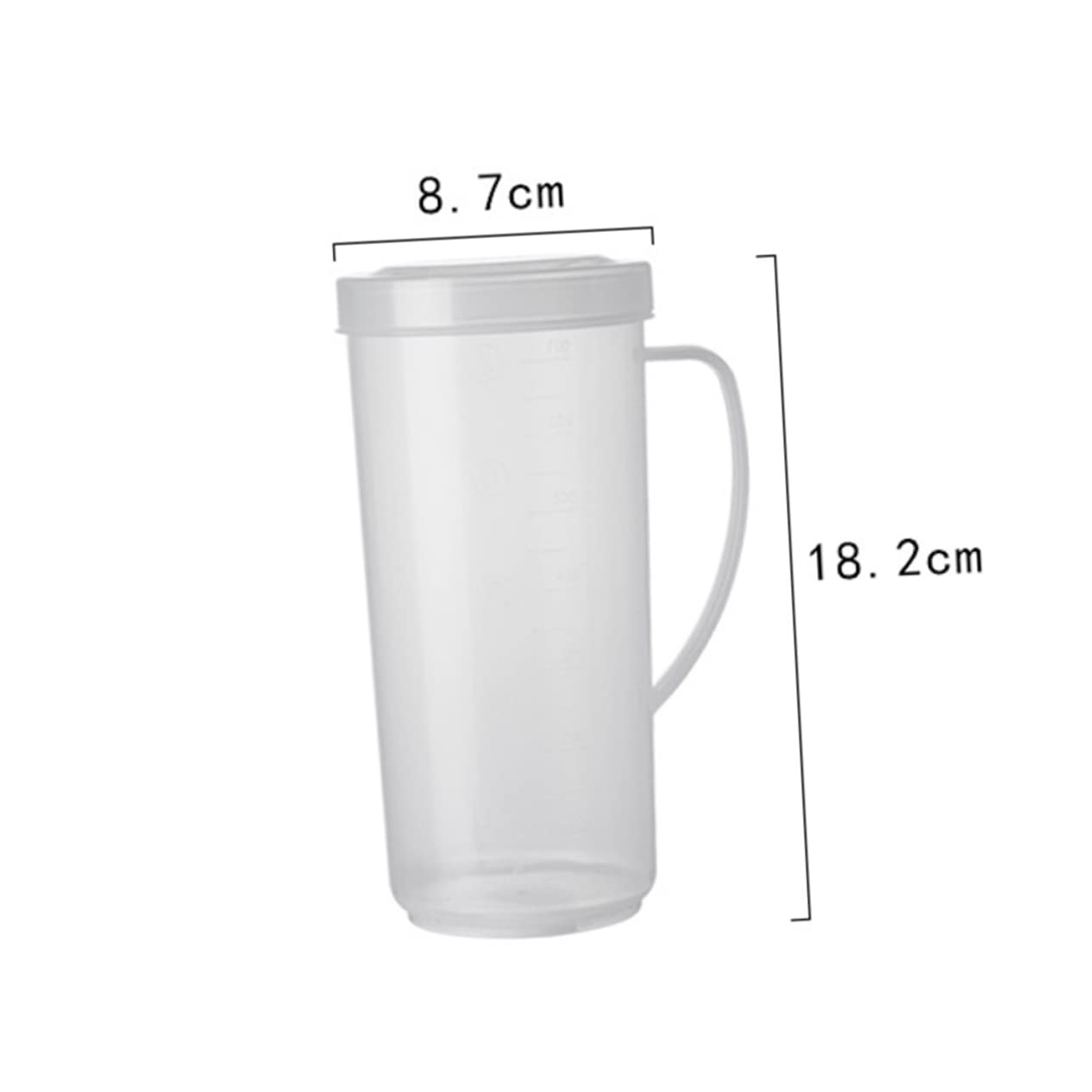 MAGICLULU 6 Pezzi Tazza Brocca Trasparente Con Coperchio Dosatore Per Cottura Al Forno Pentola Per Succo Microonde Misurino Tazza Distributore Di Acqua Calda Brocca Per Acqua Riutilizzabile
