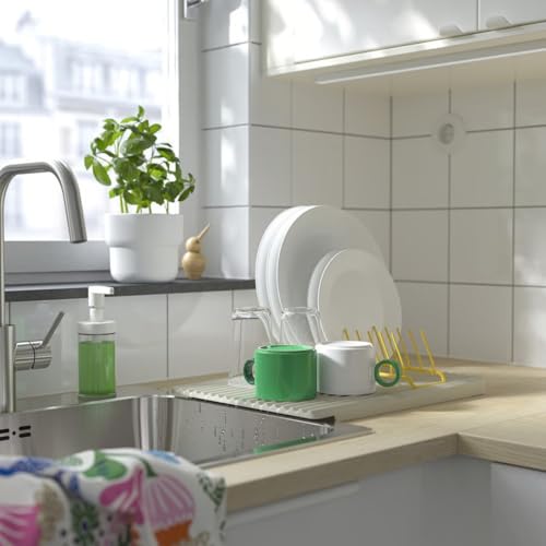 Image of IKEA RINNIG Dish Drainer, Double-Sided, White, 40x31 cm