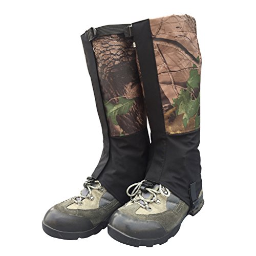 VORCOOL Polainas Camuflaje al Aire Libre Impermeable Resistente al Desgaste Protege para Las Piernas Size M