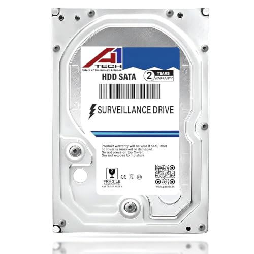Image of 1 TB SATA HDD for Desktop /Surveillance-8.89 cm(3.5 Inch), 6 Gb /s 7200 RPM High Speed Data Transfer | DVR NVR Security Camera System | Heavy Duty Hard Drive with 256 MB Cache for PC