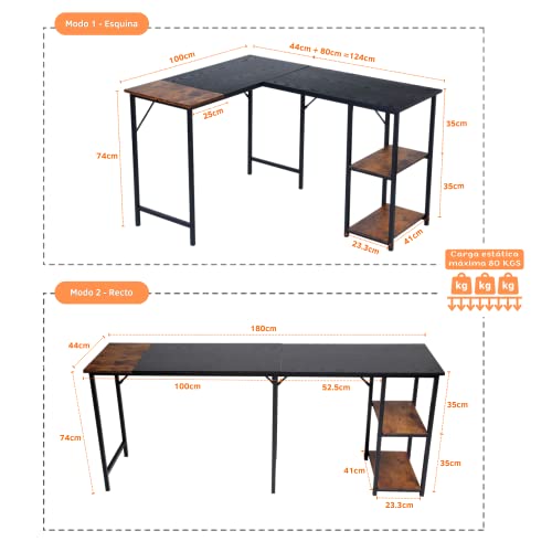 La Mejor comparativa de Escritorio en l para comprar online. 3 Imagen adicional